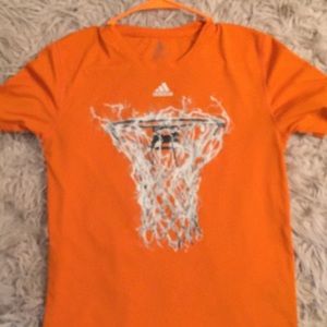 Orange dri fit adidas shirt